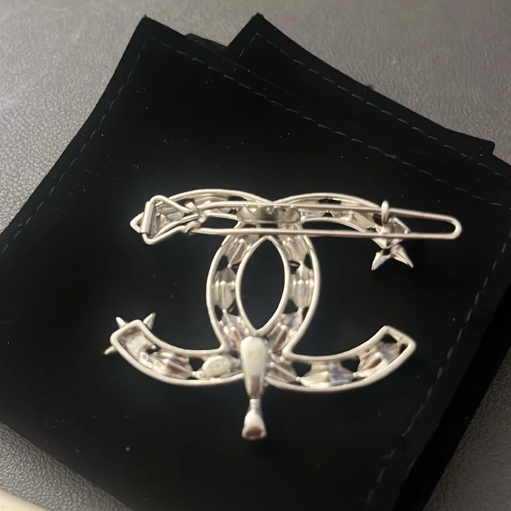 Authentic Chanel Crystal Hair Pin